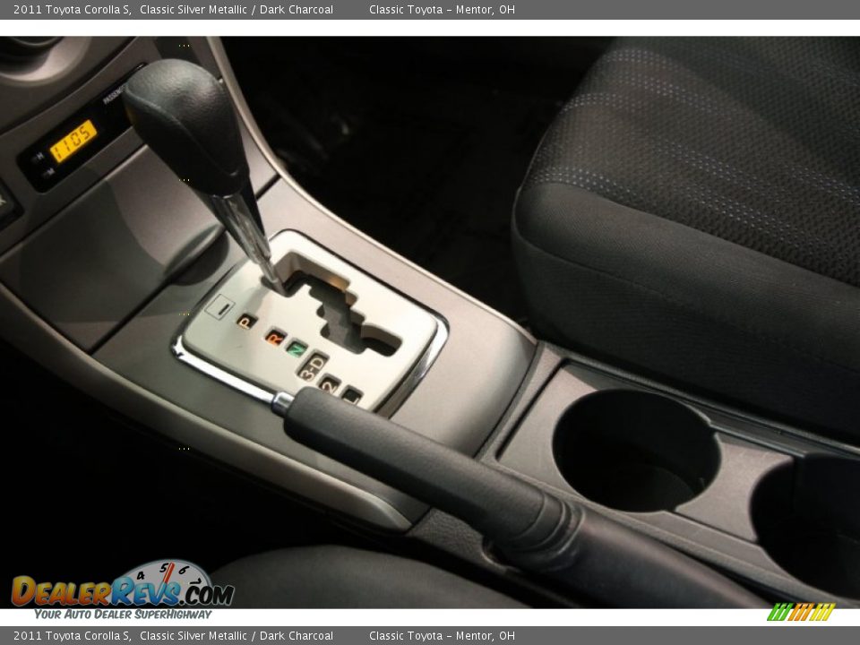 2011 Toyota Corolla S Classic Silver Metallic / Dark Charcoal Photo #10