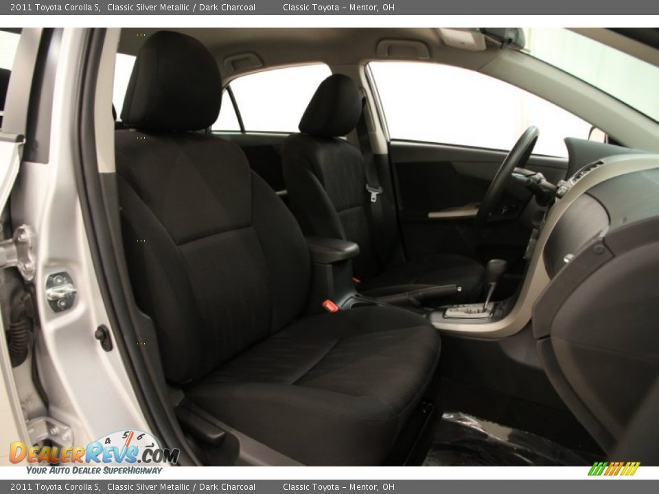2011 Toyota Corolla S Classic Silver Metallic / Dark Charcoal Photo #11