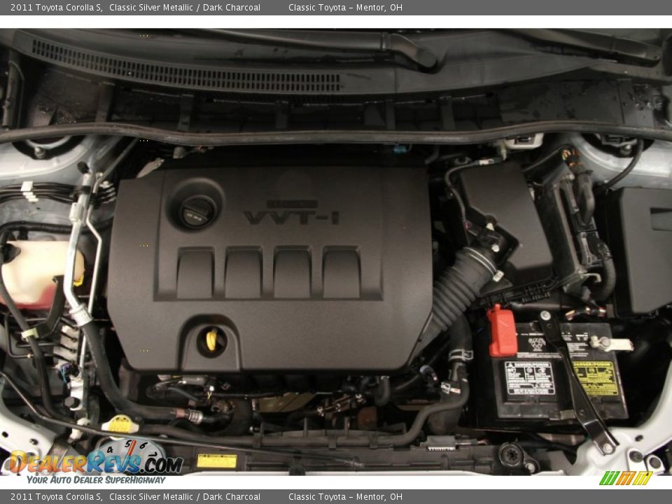 2011 Toyota Corolla S Classic Silver Metallic / Dark Charcoal Photo #15