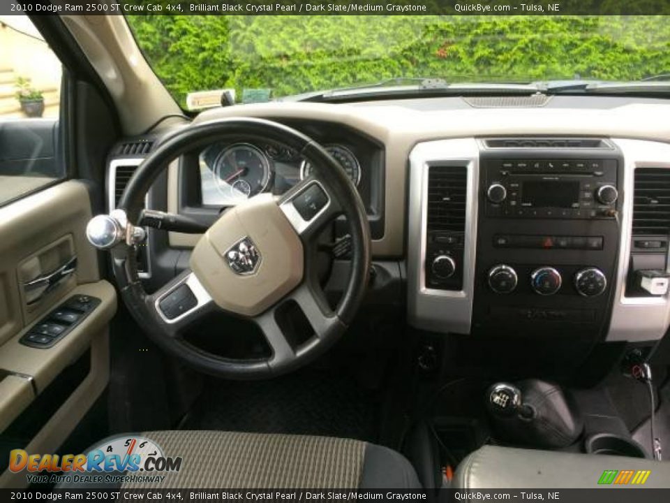 2010 Dodge Ram 2500 ST Crew Cab 4x4 Brilliant Black Crystal Pearl / Dark Slate/Medium Graystone Photo #8