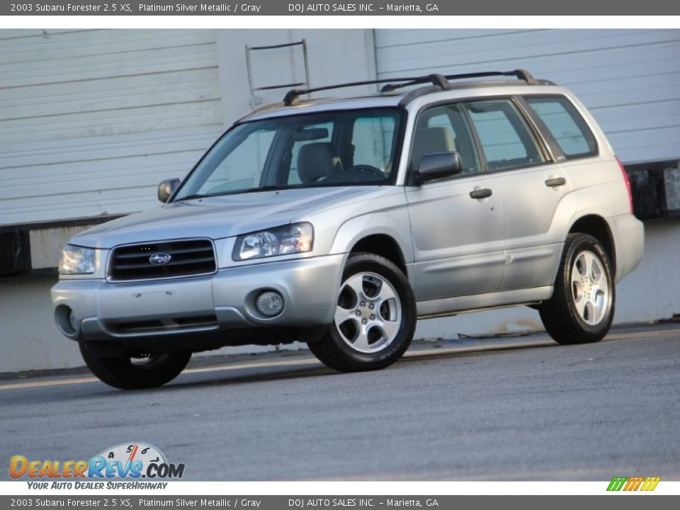 2003 Subaru Forester 2.5 XS Platinum Silver Metallic / Gray Photo #1