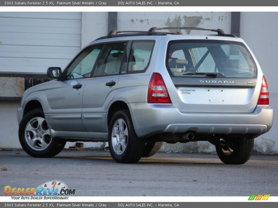 2003 Subaru Forester 2.5 XS Platinum Silver Metallic / Gray Photo #3