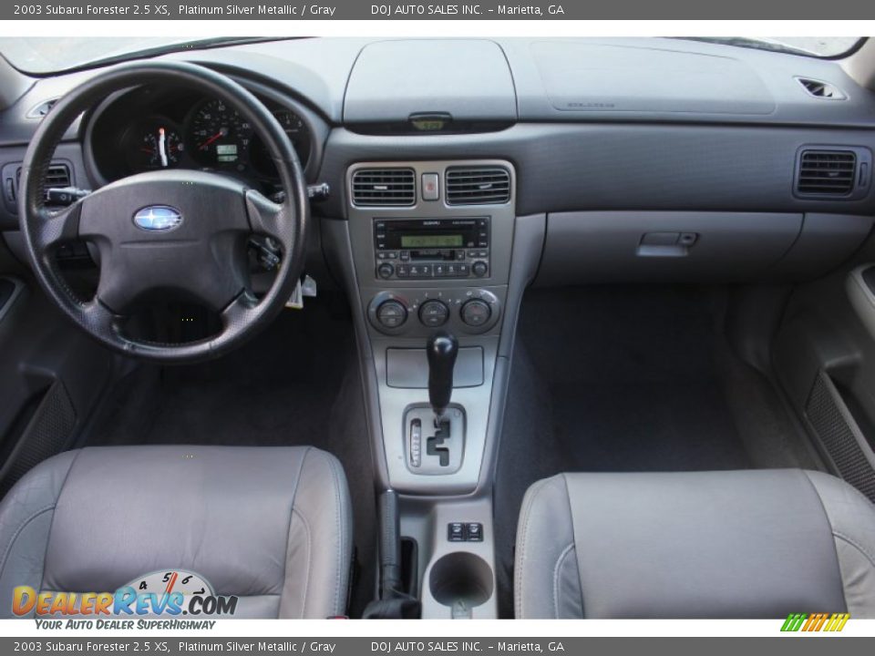 2003 Subaru Forester 2.5 XS Platinum Silver Metallic / Gray Photo #8
