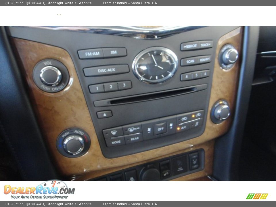 2014 Infiniti QX80 AWD Moonlight White / Graphite Photo #13