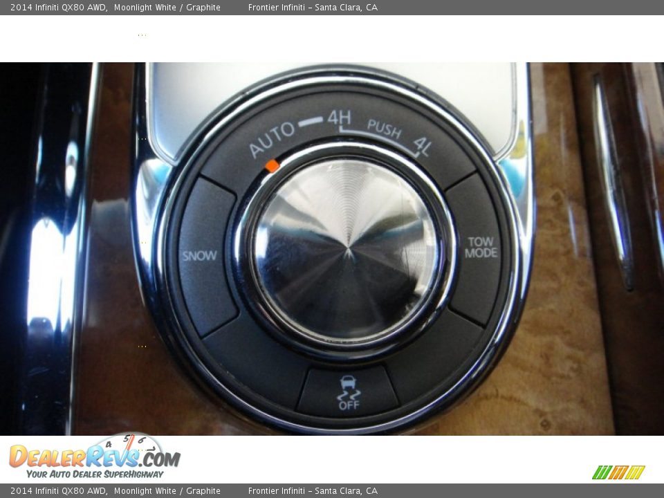 2014 Infiniti QX80 AWD Moonlight White / Graphite Photo #14