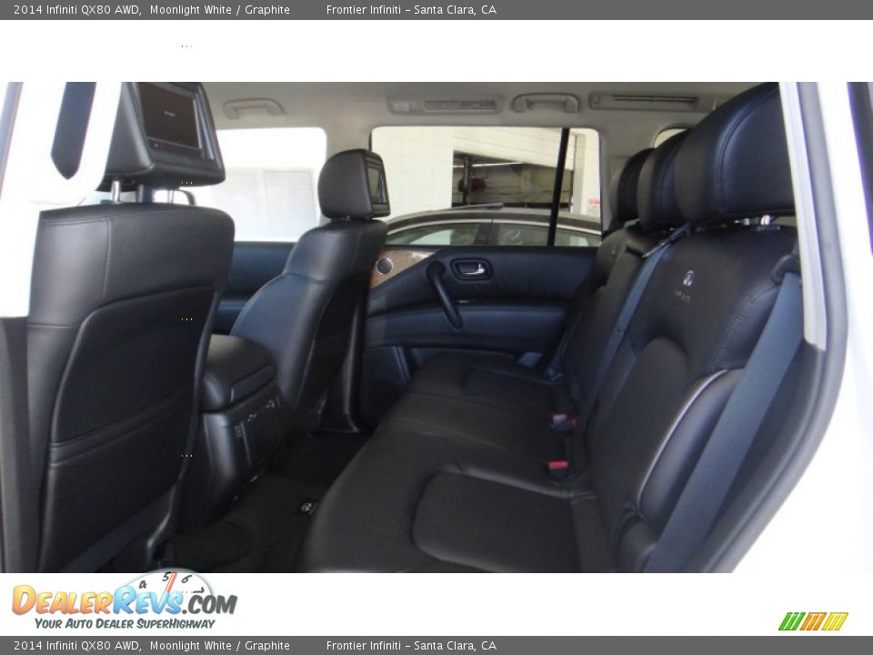 2014 Infiniti QX80 AWD Moonlight White / Graphite Photo #20