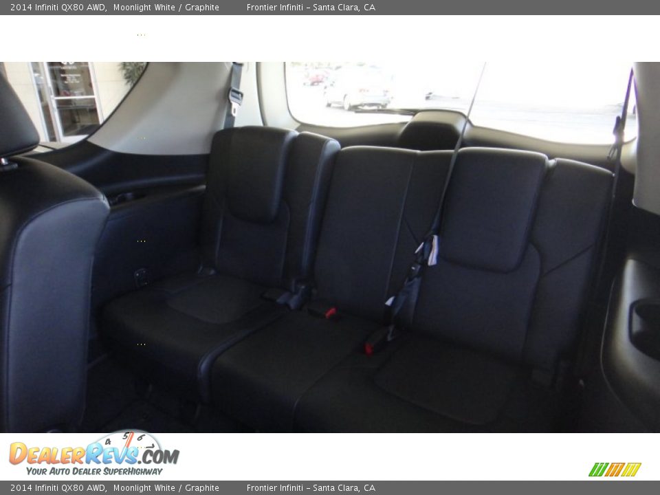2014 Infiniti QX80 AWD Moonlight White / Graphite Photo #22