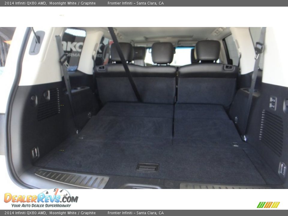 2014 Infiniti QX80 AWD Moonlight White / Graphite Photo #23