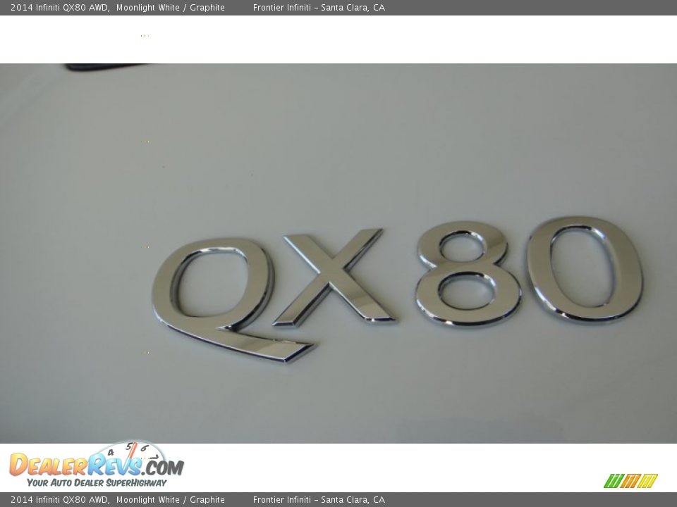 2014 Infiniti QX80 AWD Moonlight White / Graphite Photo #24