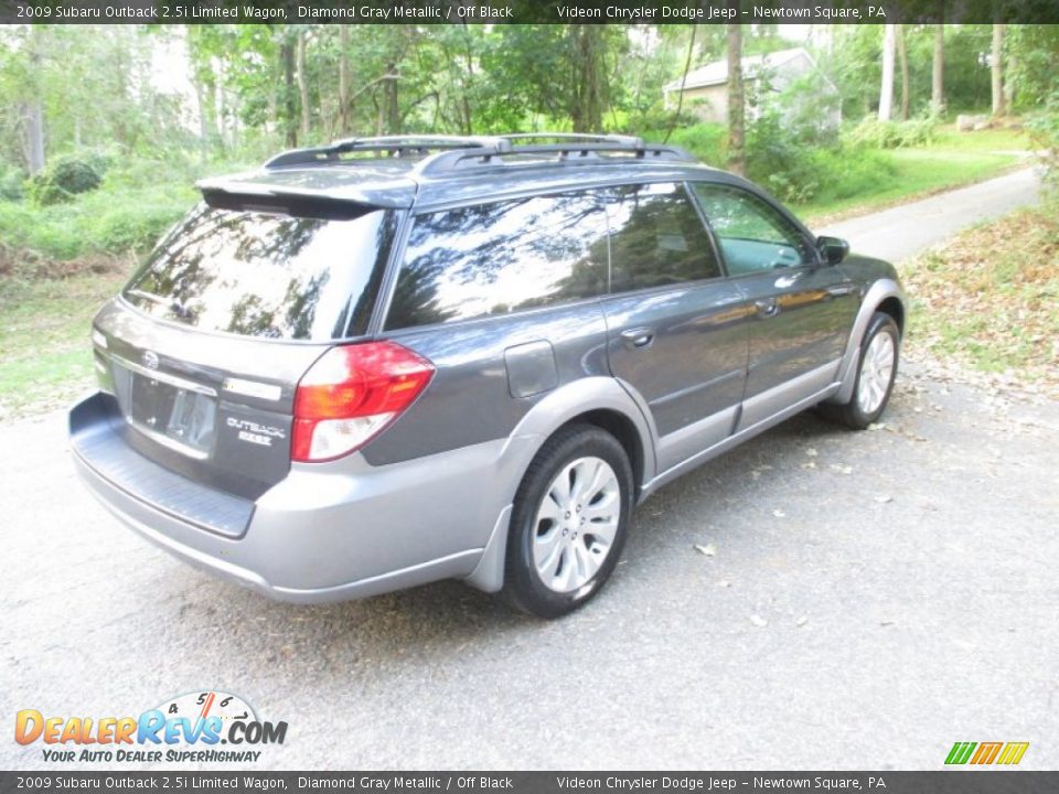 2009 Subaru Outback 2.5i Limited Wagon Diamond Gray Metallic / Off Black Photo #2