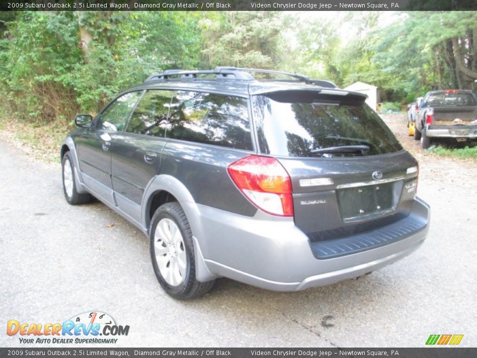 2009 Subaru Outback 2.5i Limited Wagon Diamond Gray Metallic / Off Black Photo #6