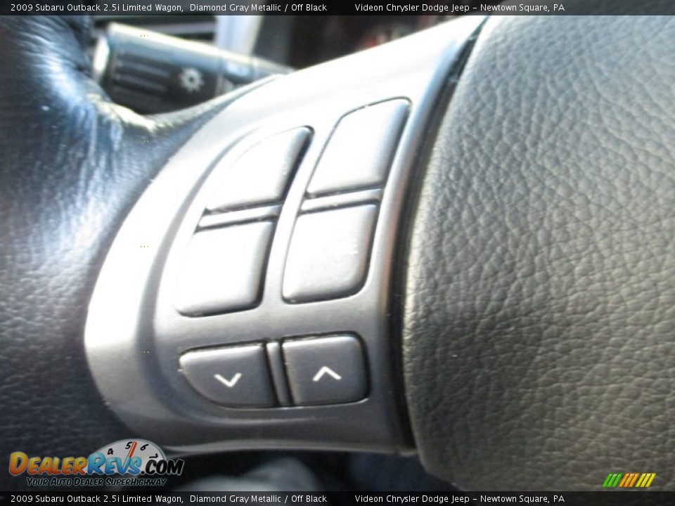 2009 Subaru Outback 2.5i Limited Wagon Diamond Gray Metallic / Off Black Photo #22