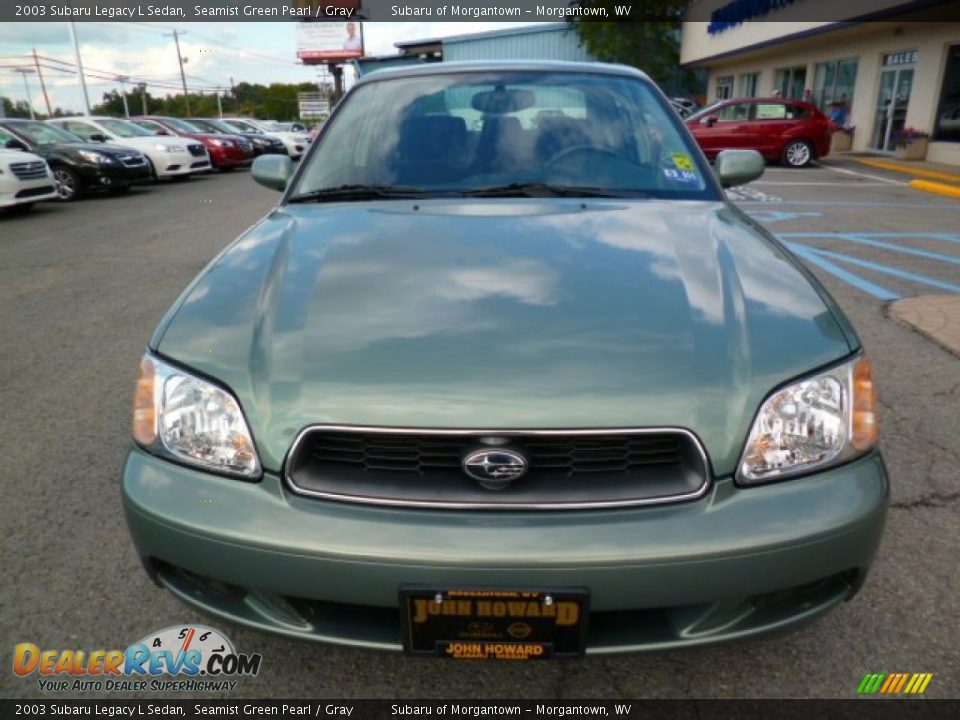2003 Subaru Legacy L Sedan Seamist Green Pearl / Gray Photo #2