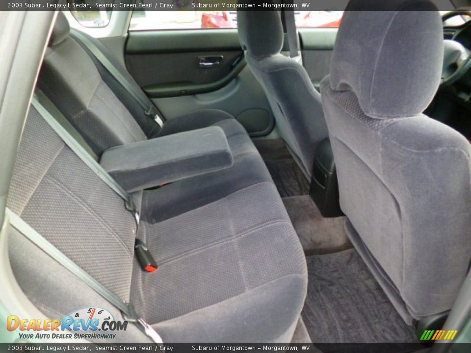 2003 Subaru Legacy L Sedan Seamist Green Pearl / Gray Photo #6