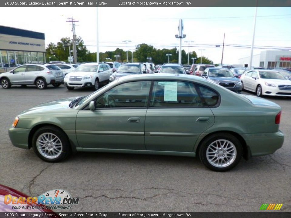 2003 Subaru Legacy L Sedan Seamist Green Pearl / Gray Photo #8
