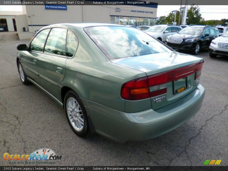 2003 Subaru Legacy L Sedan Seamist Green Pearl / Gray Photo #9