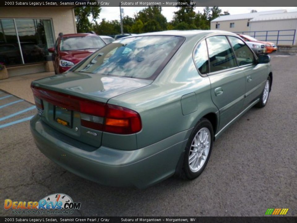 2003 Subaru Legacy L Sedan Seamist Green Pearl / Gray Photo #11