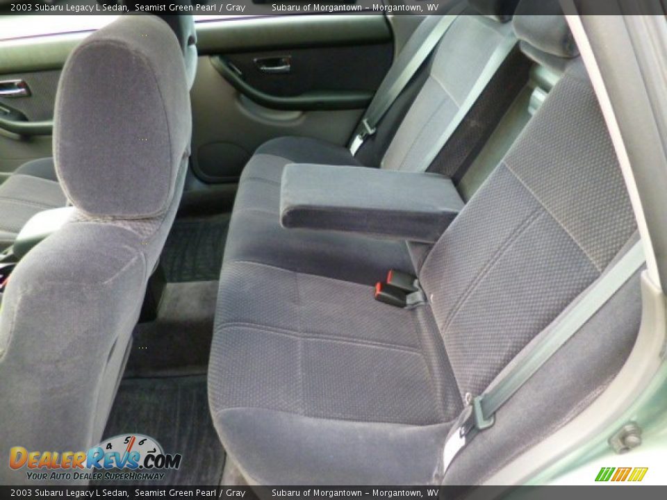 2003 Subaru Legacy L Sedan Seamist Green Pearl / Gray Photo #14