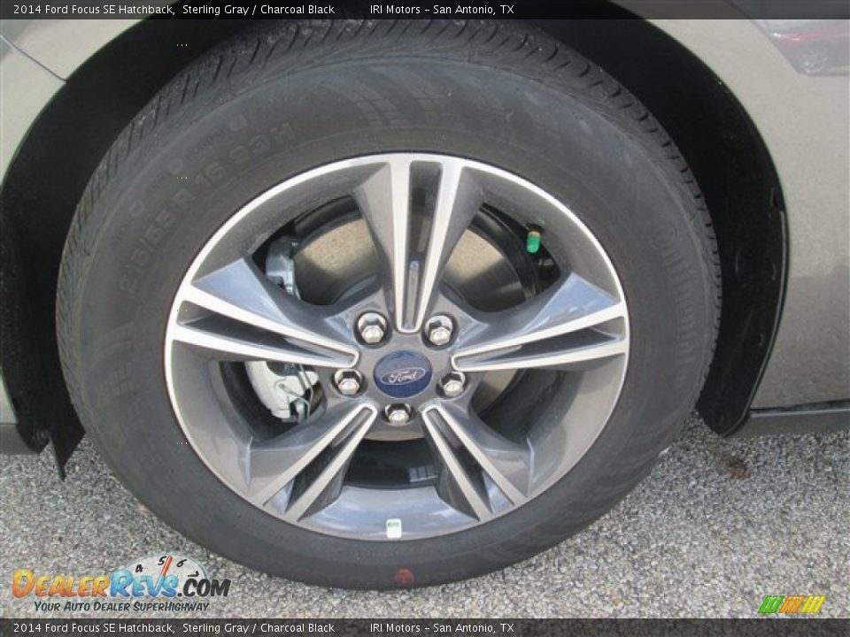 2014 Ford Focus SE Hatchback Sterling Gray / Charcoal Black Photo #3