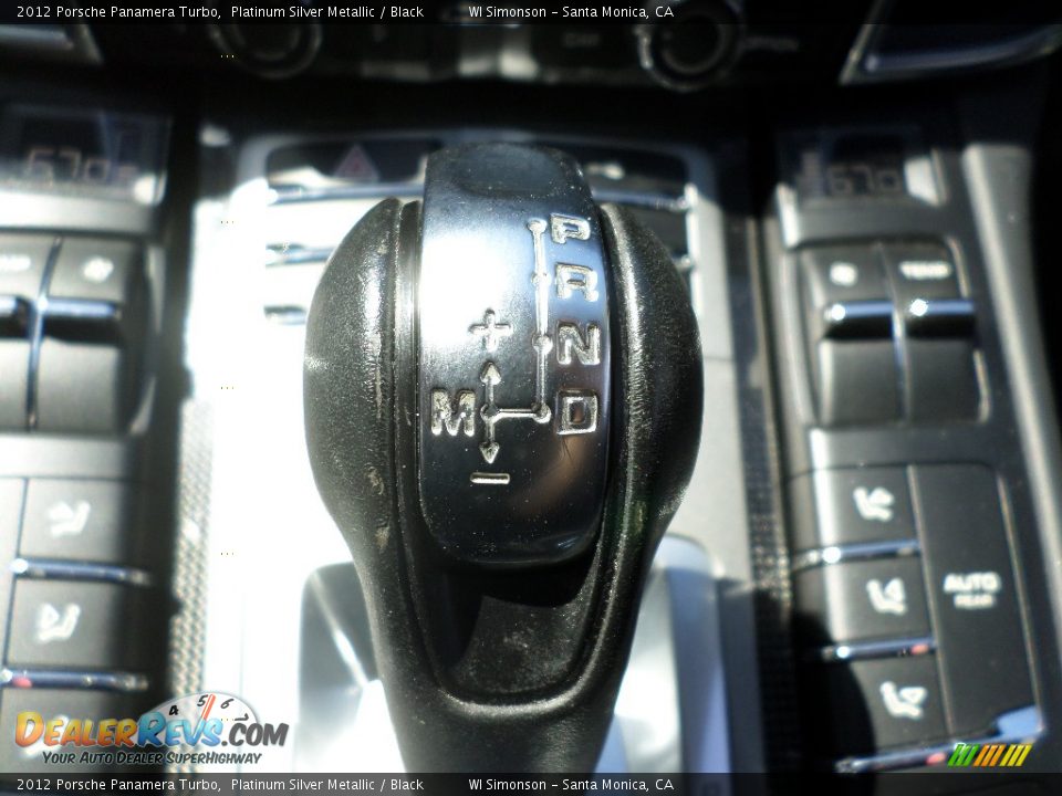 2012 Porsche Panamera Turbo Platinum Silver Metallic / Black Photo #12