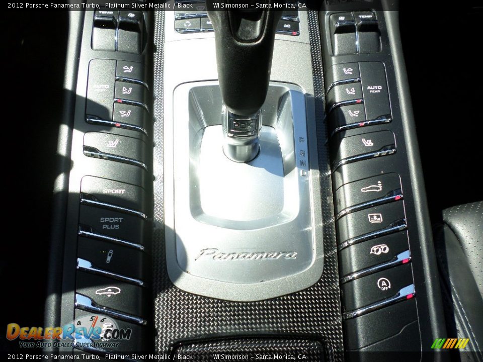 2012 Porsche Panamera Turbo Platinum Silver Metallic / Black Photo #13