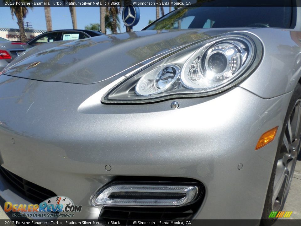 2012 Porsche Panamera Turbo Platinum Silver Metallic / Black Photo #22