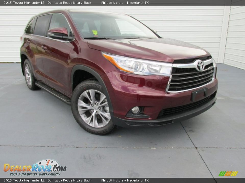 2015 Toyota Highlander LE Ooh La La Rouge Mica / Black Photo #1