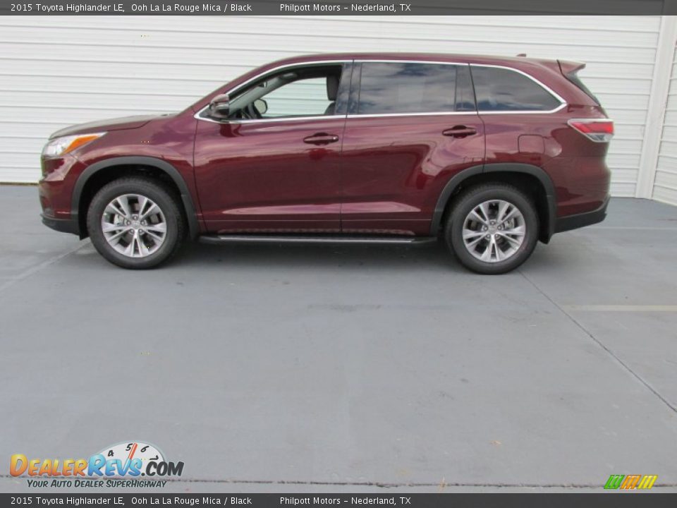 2015 Toyota Highlander LE Ooh La La Rouge Mica / Black Photo #6