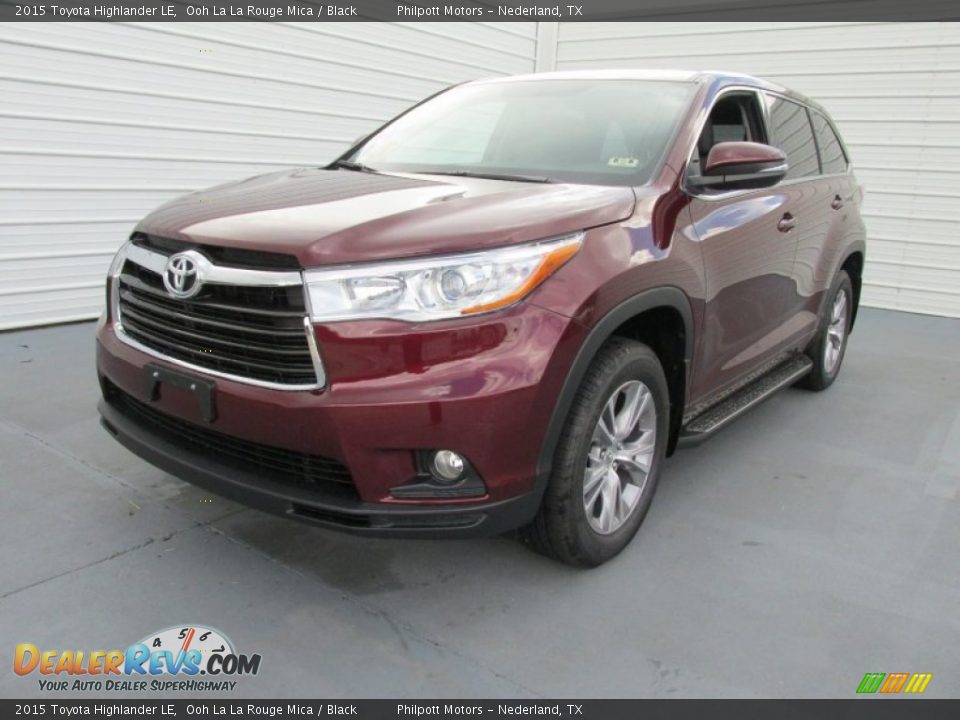 2015 Toyota Highlander LE Ooh La La Rouge Mica / Black Photo #7