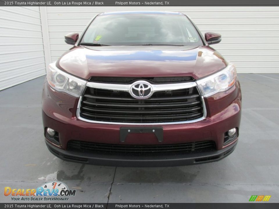 2015 Toyota Highlander LE Ooh La La Rouge Mica / Black Photo #8