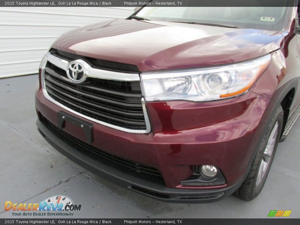 2015 Toyota Highlander LE Ooh La La Rouge Mica / Black Photo #10