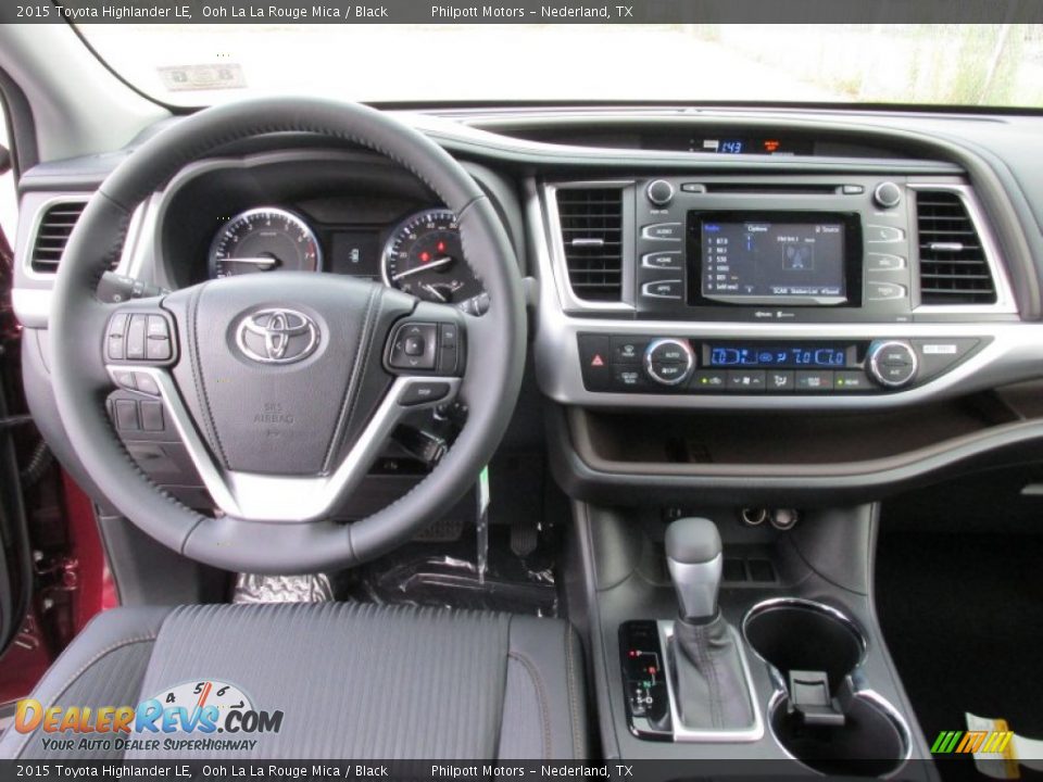 Dashboard of 2015 Toyota Highlander LE Photo #27