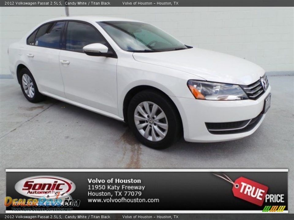 2012 Volkswagen Passat 2.5L S Candy White / Titan Black Photo #1