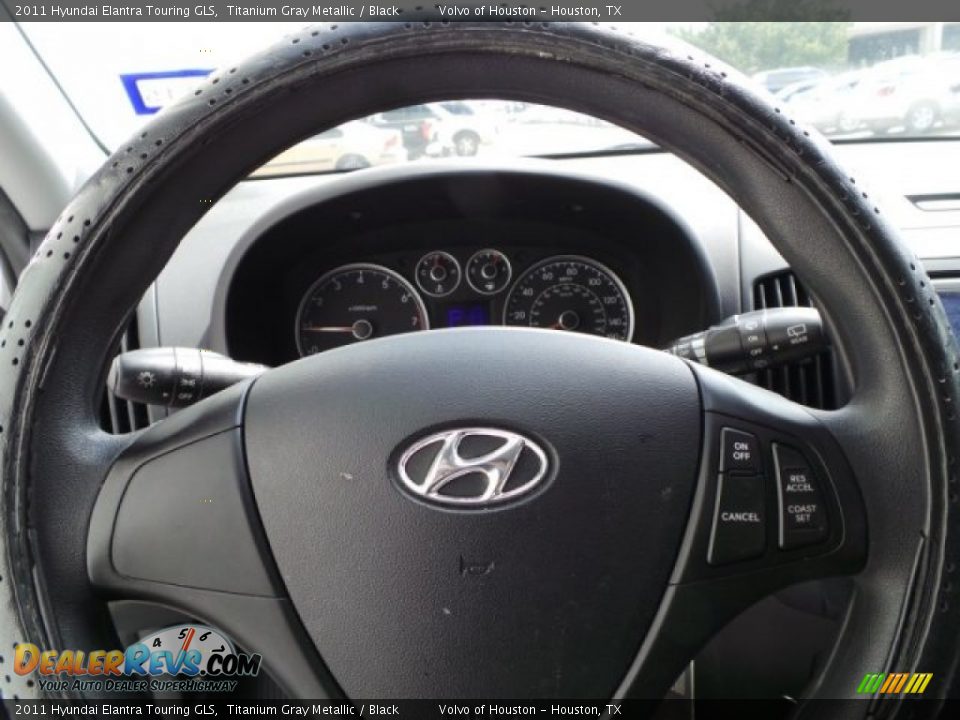 2011 Hyundai Elantra Touring GLS Titanium Gray Metallic / Black Photo #17