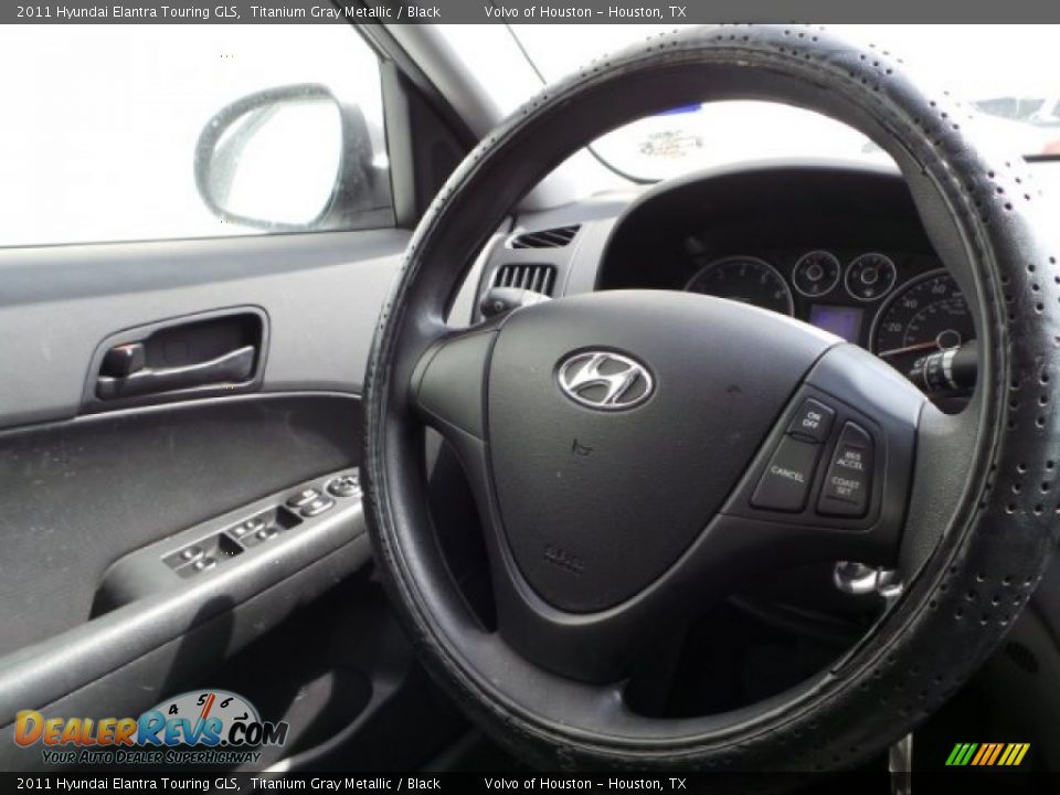 2011 Hyundai Elantra Touring GLS Titanium Gray Metallic / Black Photo #24