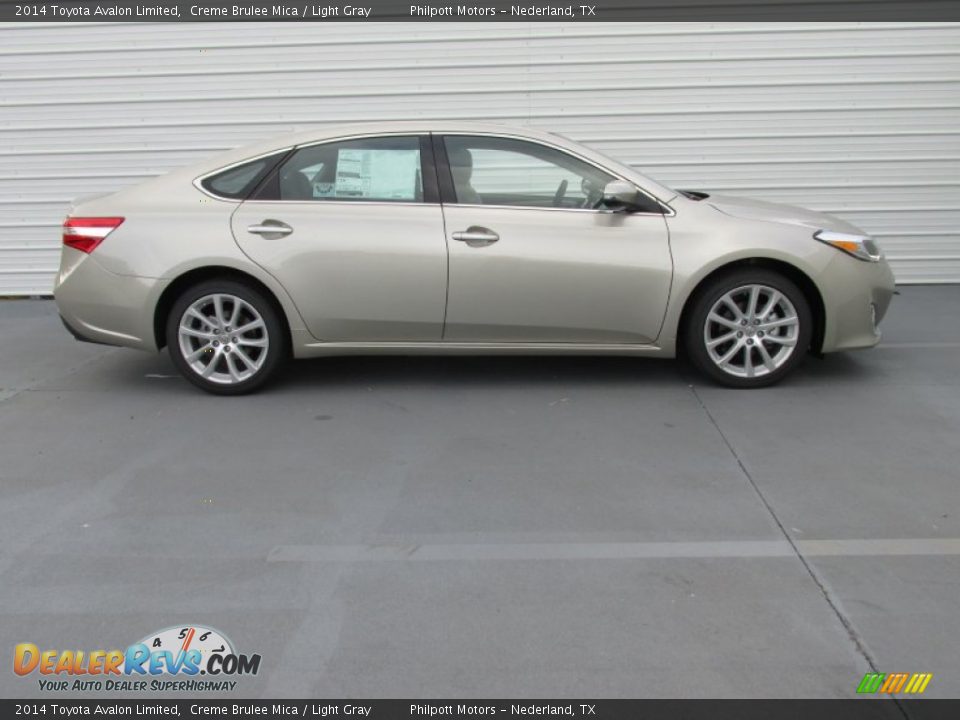 2014 Toyota Avalon Limited Creme Brulee Mica / Light Gray Photo #4