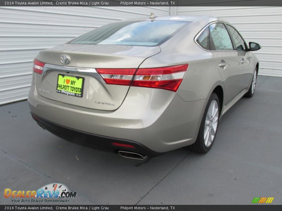 2014 Toyota Avalon Limited Creme Brulee Mica / Light Gray Photo #5