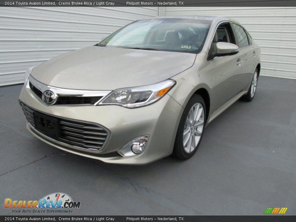 2014 Toyota Avalon Limited Creme Brulee Mica / Light Gray Photo #8