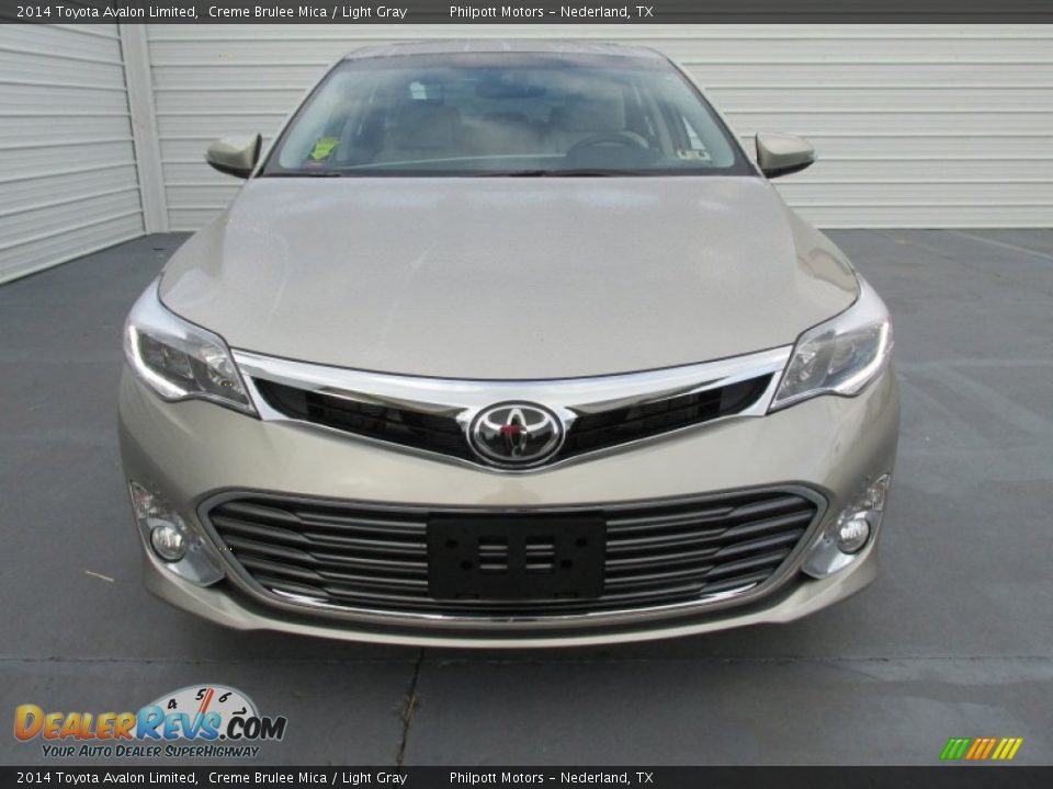 2014 Toyota Avalon Limited Creme Brulee Mica / Light Gray Photo #9