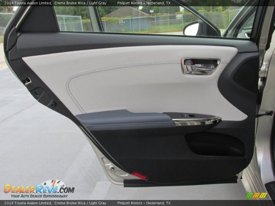 2014 Toyota Avalon Limited Creme Brulee Mica / Light Gray Photo #20