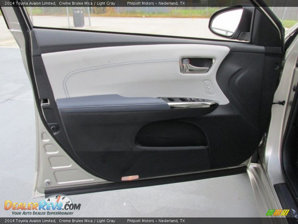 2014 Toyota Avalon Limited Creme Brulee Mica / Light Gray Photo #22