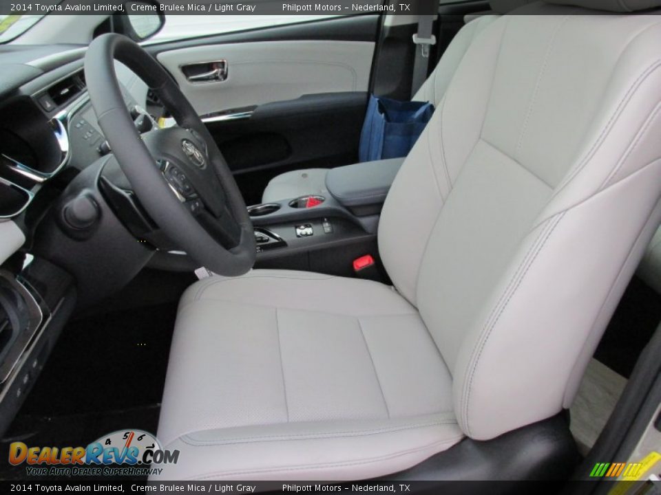 2014 Toyota Avalon Limited Creme Brulee Mica / Light Gray Photo #24