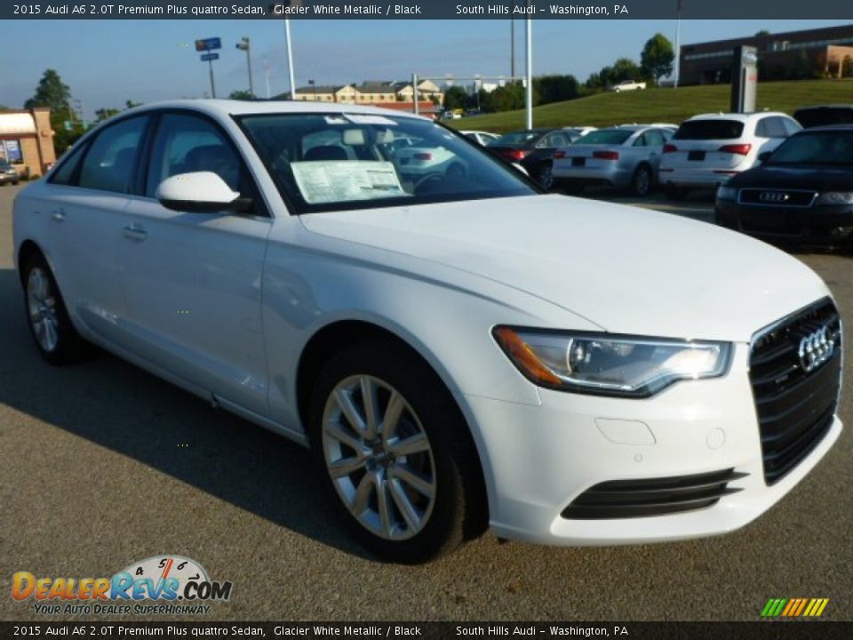 2015 Audi A6 2.0T Premium Plus quattro Sedan Glacier White Metallic / Black Photo #5