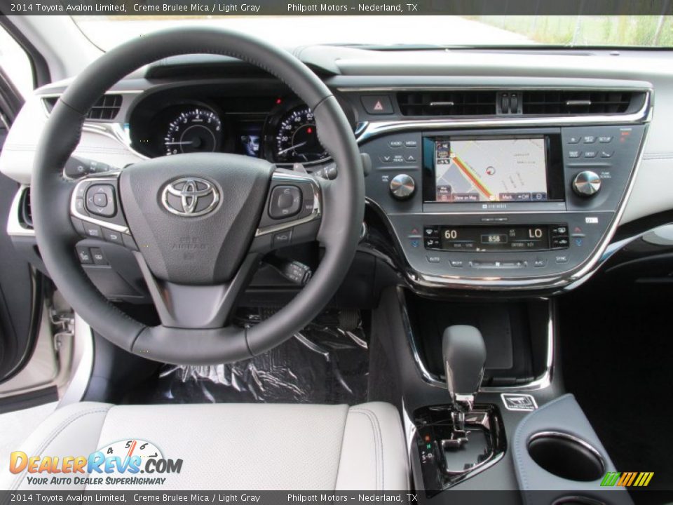 2014 Toyota Avalon Limited Creme Brulee Mica / Light Gray Photo #27