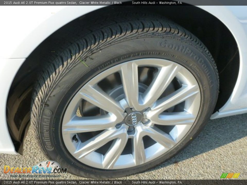 2015 Audi A6 2.0T Premium Plus quattro Sedan Glacier White Metallic / Black Photo #6