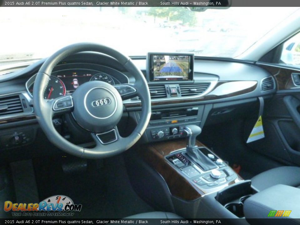 2015 Audi A6 2.0T Premium Plus quattro Sedan Glacier White Metallic / Black Photo #9