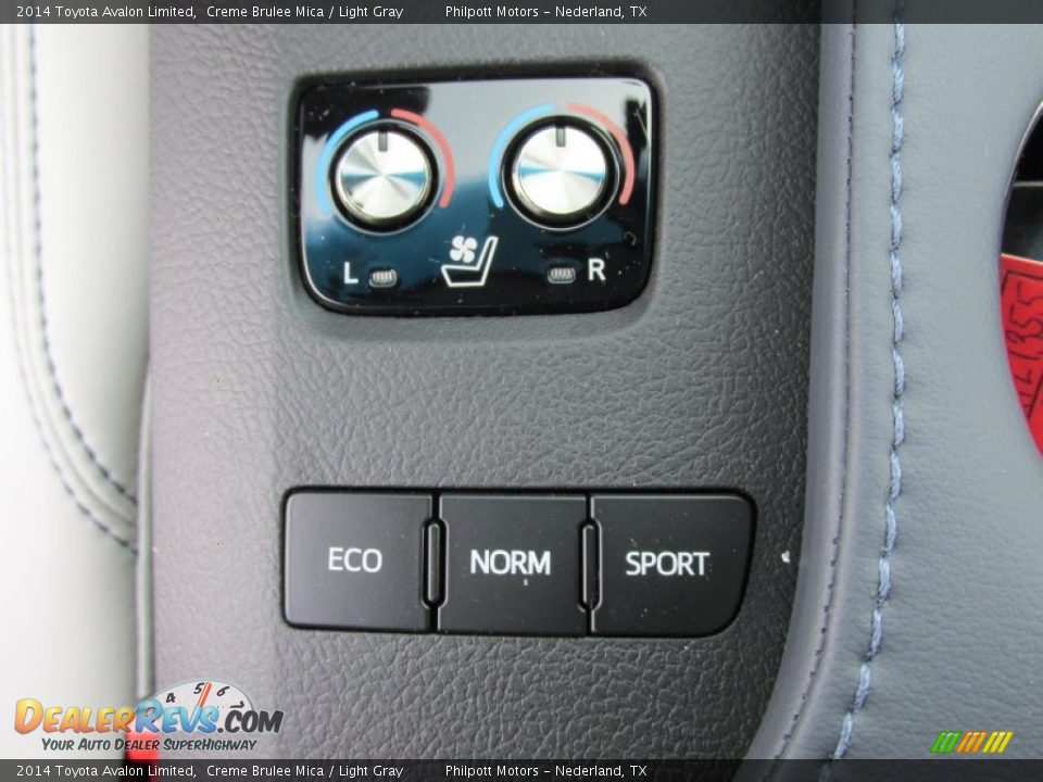 2014 Toyota Avalon Limited Creme Brulee Mica / Light Gray Photo #33