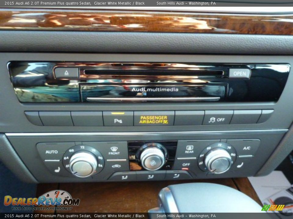 2015 Audi A6 2.0T Premium Plus quattro Sedan Glacier White Metallic / Black Photo #13
