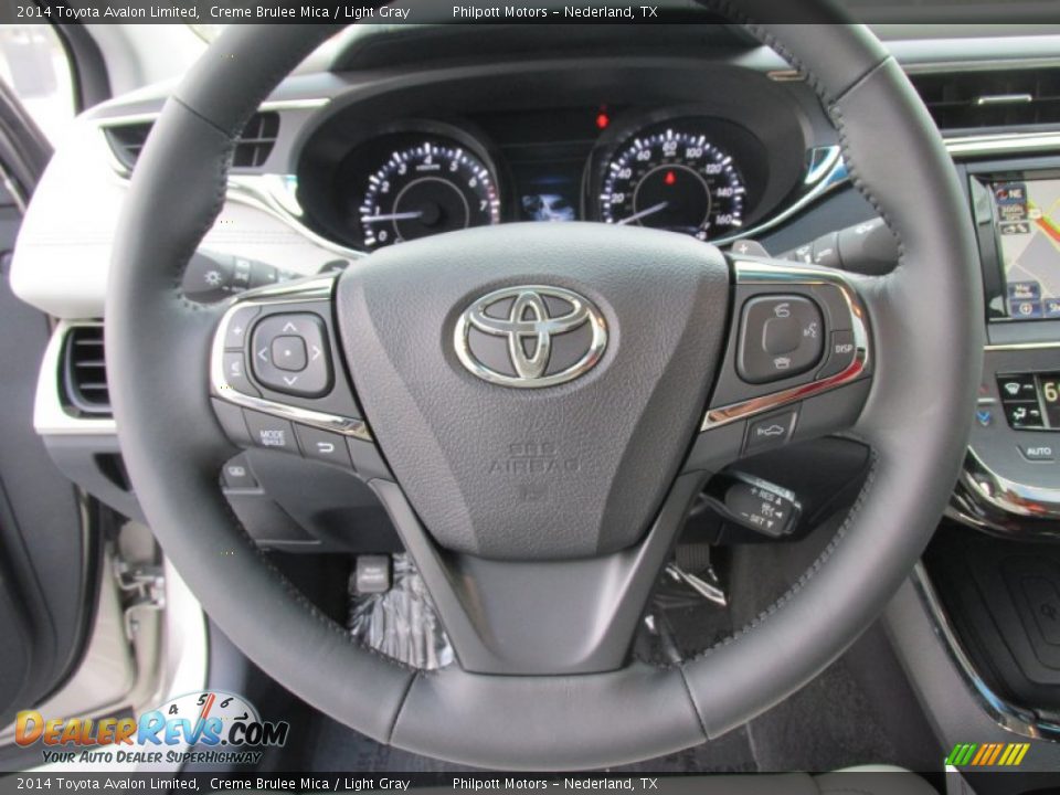 2014 Toyota Avalon Limited Creme Brulee Mica / Light Gray Photo #34