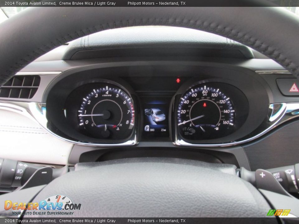 2014 Toyota Avalon Limited Creme Brulee Mica / Light Gray Photo #35
